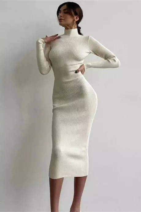 Robe sexy en laine