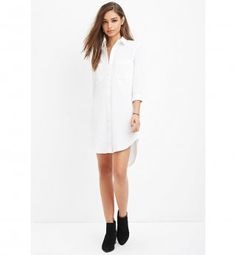 Chemise robe blanche