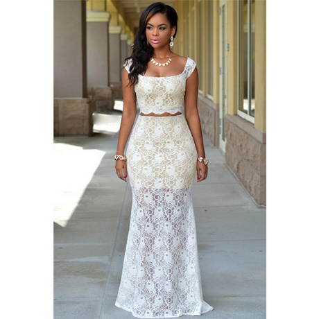 Robe blanche maxi