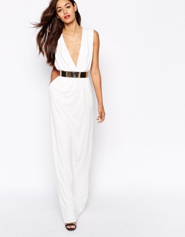 Robe blanche maxi