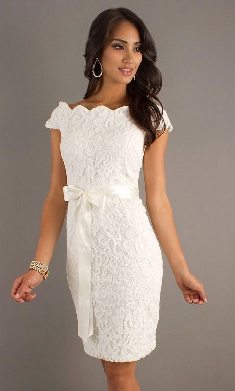 Robe ceremonie blanche femme