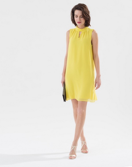 Robe ceremonie jaune