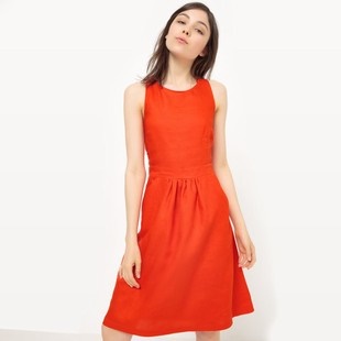 Robe ceremonie orange