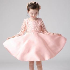 Robe ceremonie rose pale