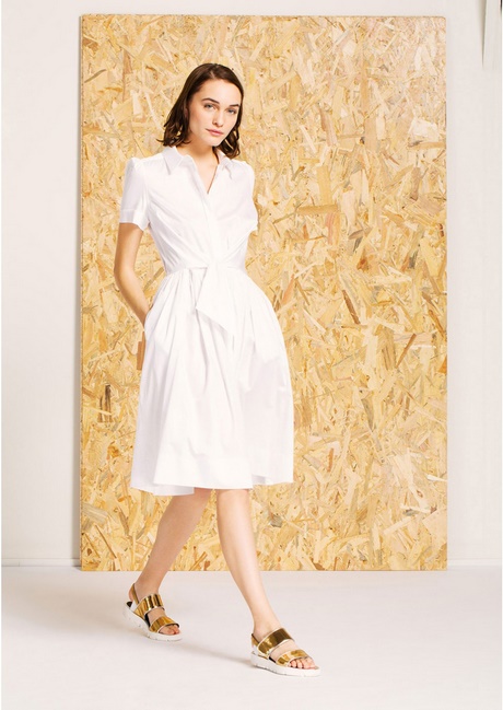 Robe chemise blanche femme