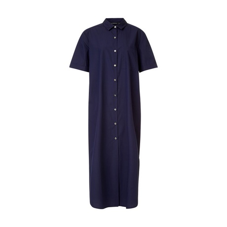 Robe chemise bleu marine