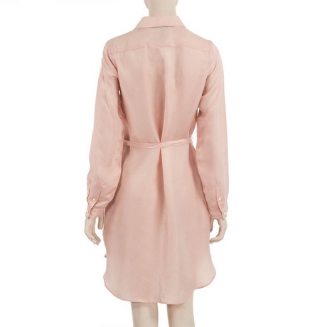 Robe chemise rose