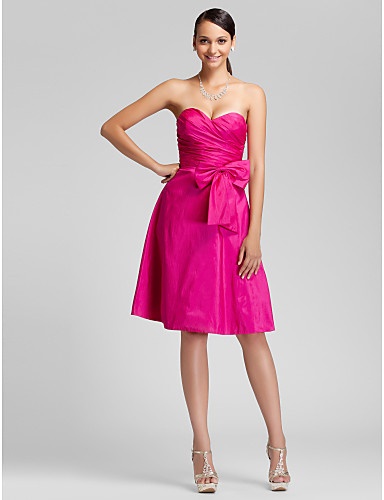 Robe cocktail rose fushia