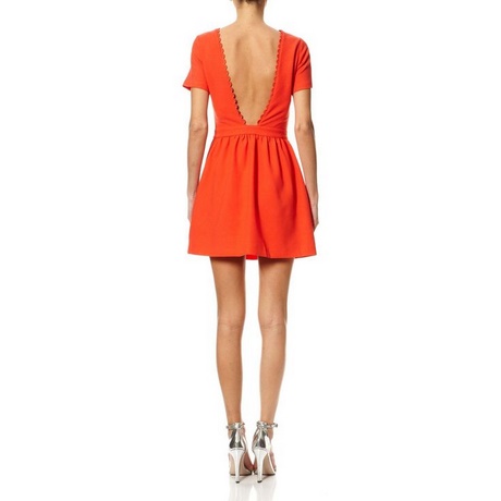 Robe corail courte