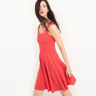 Robe corail courte