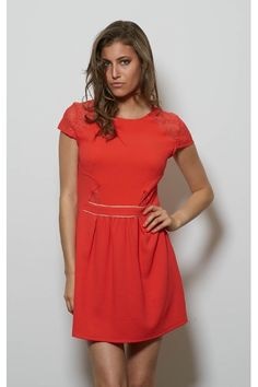 Robe corail femme