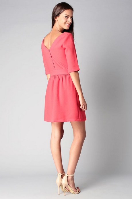 Robe corail femme