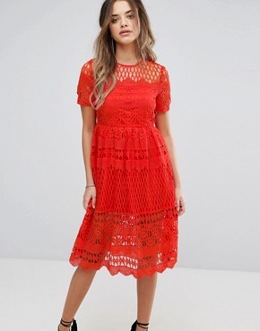 Robe corail femme