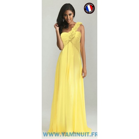 Robe de ceremonie jaune