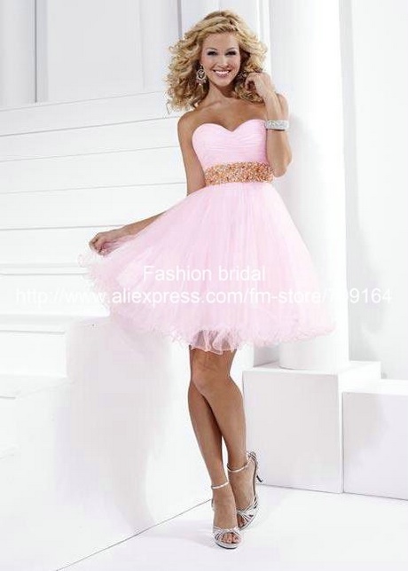 Robe de ceremonie rose pale