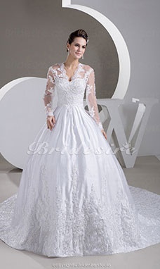 Robe de mariée avec des manches