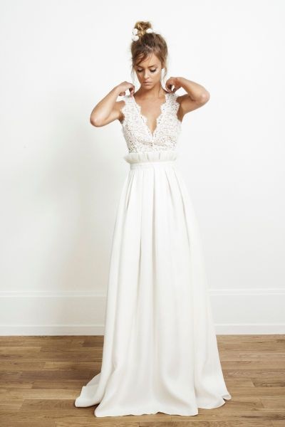 Robe de mariée en soie