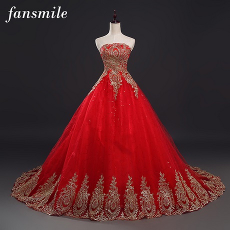 Robe de mariée rouge dentelle
