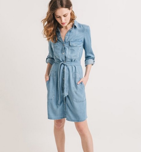 Robe denim femme