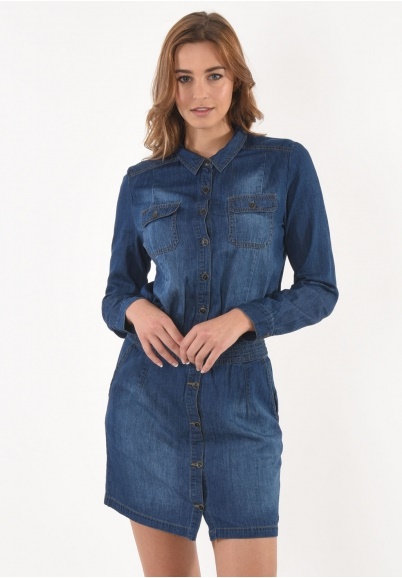 Robe denim femme