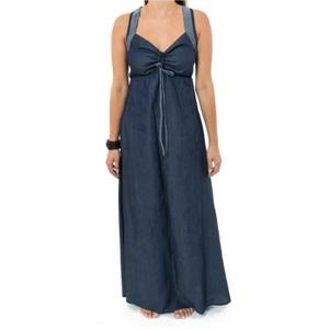 Robe denim longue