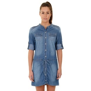 Robe droite en jean