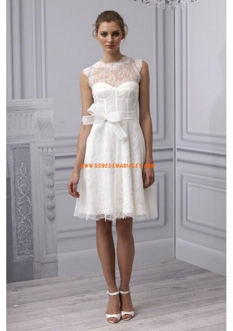 Robe fourreau courte mariage