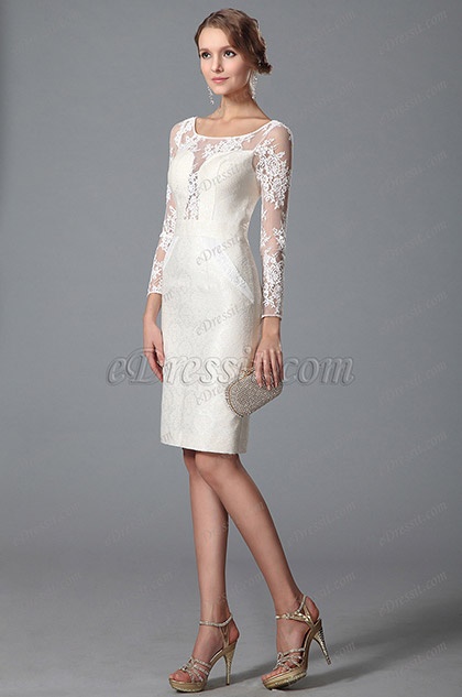 Robe fourreau dentelle blanche