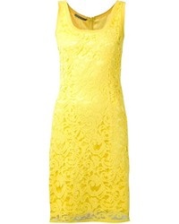 Robe fourreau jaune