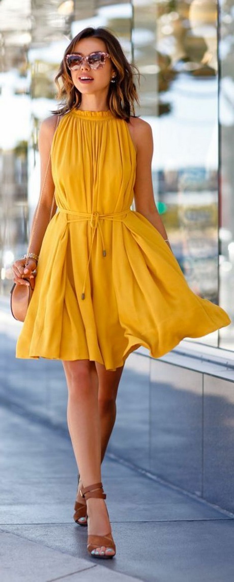 Robe jaune ete