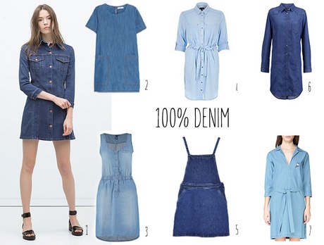 Robe jean chemise