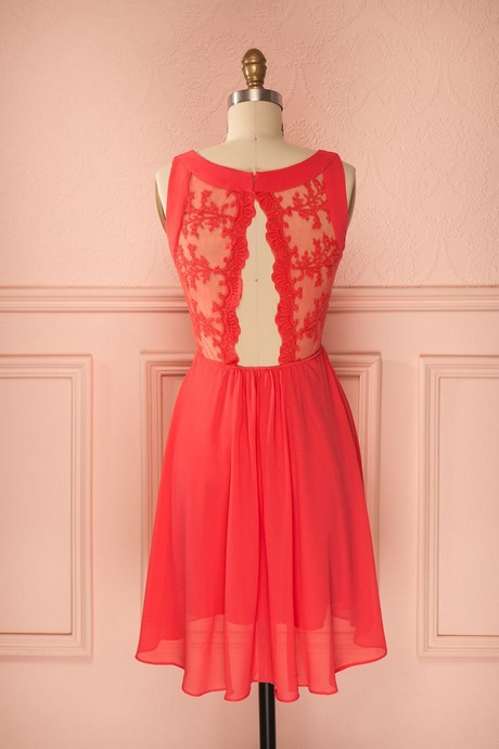 Robe longue corail mariage