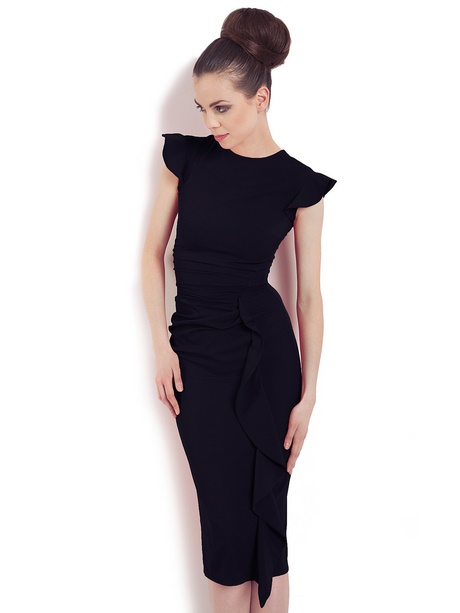 Robe longue fourreau noire