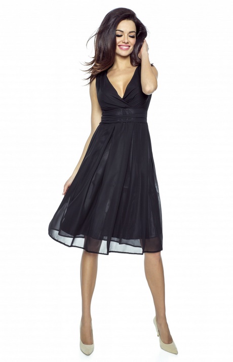 Robe noire mousseline