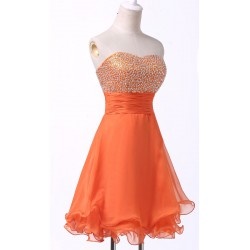 Robe orange corail