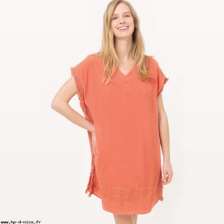 Robe orange corail