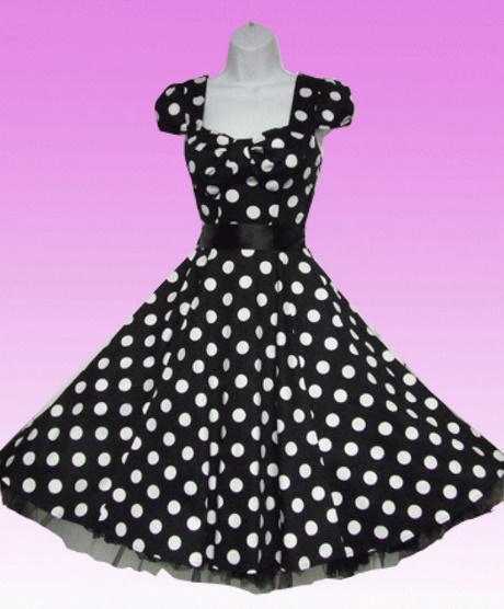 Robe pin up a pois