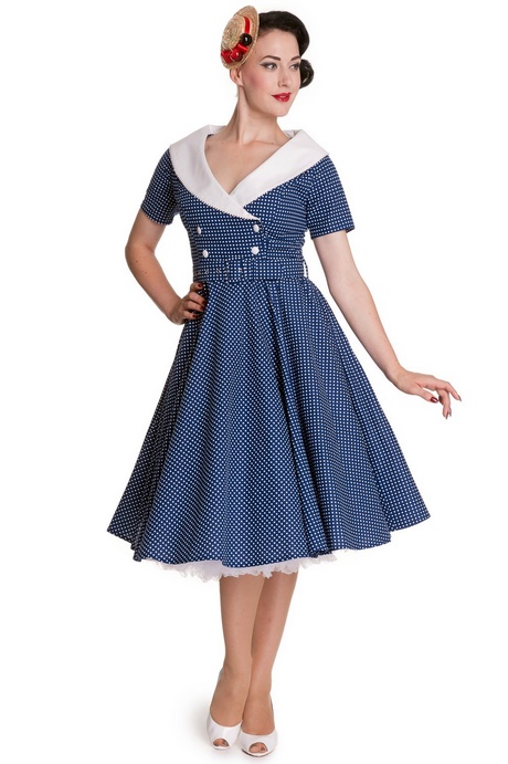 Robe pin up bleu marine