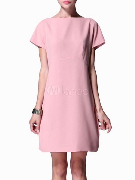 Robe rose droite