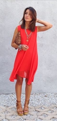 chaussure avec robe corail