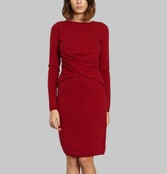 Robe rouge en laine