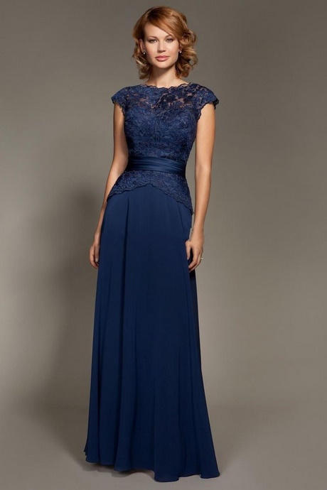 Robe soirée bleu marine