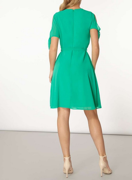 Robe verte droite