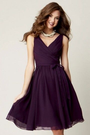 Robe violette courte