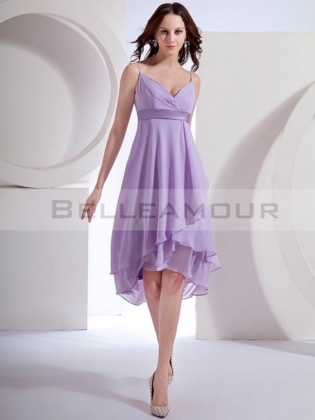 Robe violette courte