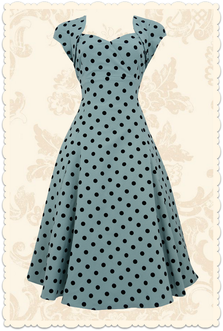 Robe à pois retro