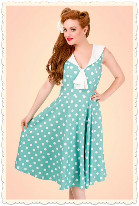 Robe à pois vintage pas cher