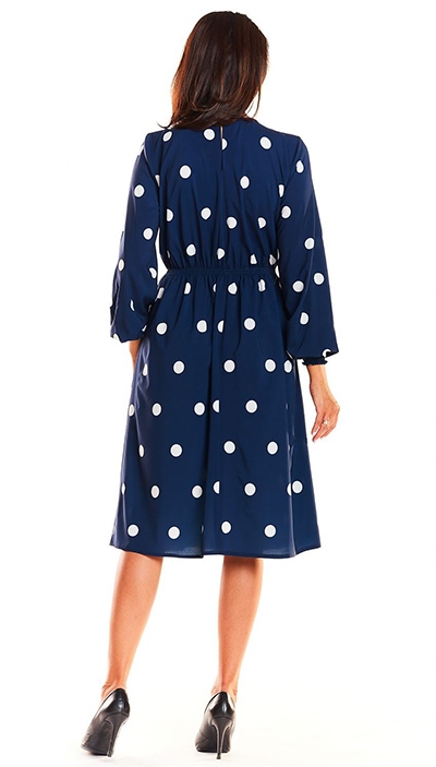 Robe bleu à pois