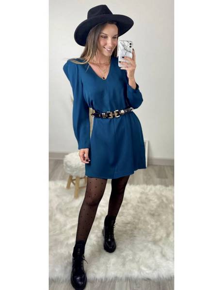 Robe bleu canard