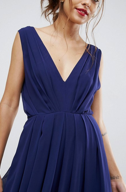 Robe bleu indigo